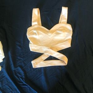 Baby pink crop top